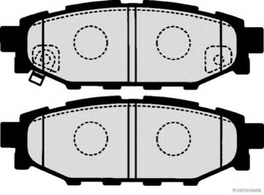 J3617003 JAKOPARTS КОЛОДКИ ГАЛЬМОВІ ДИСКОВІ, КОМПЛЕКТ J3617003 JAKOPARTS