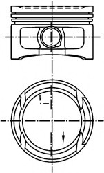 99562620 KOLBENSCHMIDT Поршень VW 77.0 1.4 16V AFH/AFK/AKQ/AUA/BCA (пр-во KS)