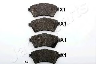 PAL03AF JAPAN Колодки тормозные дисковые передні PAL03AF JAPANPARTS