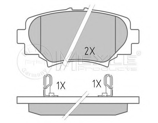0252587814 MEYLE Колодки торм.зад. (WVA 25878 13,8mm.) 0252587814 MEYLE