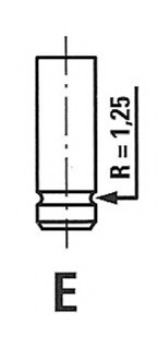R4546SCR Freccia (ITALIA) Клапан впускной ope astra 1.7td tc4ee R4546SCR FRECCIA