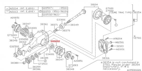 806992020 SUBARU Кольцо Уплотнительное \ O RING,92X2 806992020 SUBARU