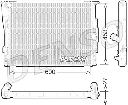 Радиатор охлаждения двигателя DRM05073 DRM05073 DENSO