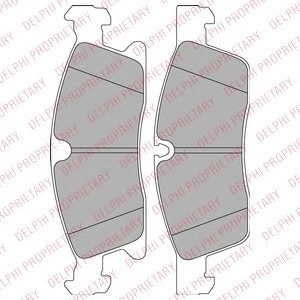 LP2298 DELPHI К-т колодок торм. Fr MB M/GL (W166) 11- LP2298 DELPHI