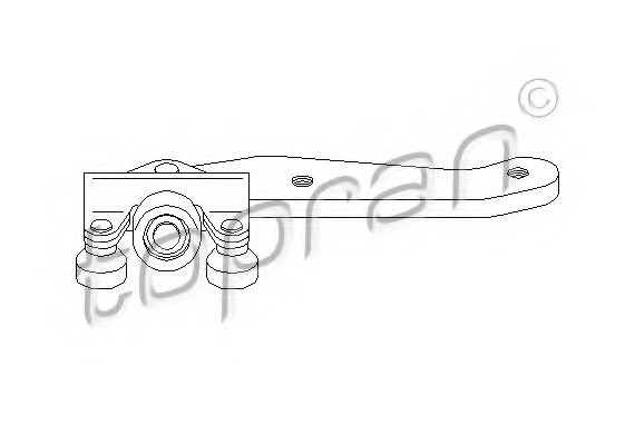 111463 TOPRAN (Germany) Направляющая ролика, сдвижная дверь 111463 HANS PRIES