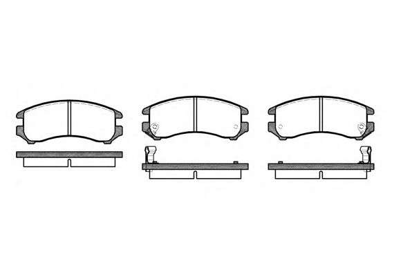 КОЛОДКИ ТОРМОЗНЫЕ ДИСКОВЫЕ КОМПЛЕКТ 4 ШТ 021902 REMSA