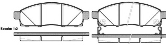 2143402 ROADHOUSE Колодки торм.. Nissan NV200 09- 2143402 ROADHOUSE