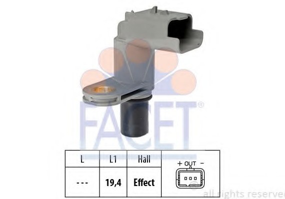 90468 FACET Датчик, положення розподільного валу 90468 FACET