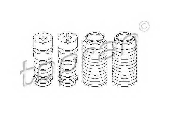 915017 TOPRAN (Germany) Пылезащитный комилект, амортизатор 915017 HANS PRIES
