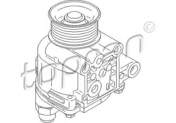 304136 TOPRAN (Germany) Вакуумный насос, тормозная система 304136 HANS PRIES