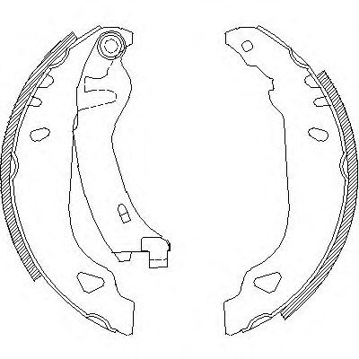 417901 ROADHOUSE Колодки гальм. бараб. Punto I  Dedra 417901 ROADHOUSE