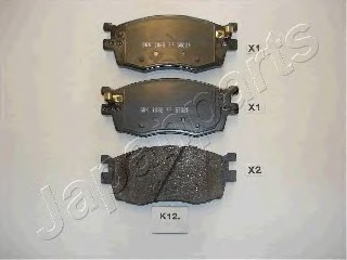 PAK12AF JAPAN Колодки торм. диск. RIO II Sedan PAK12AF JAPANPARTS
