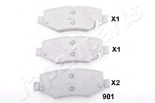 Колодки торм. диск. WRANGLER III PP901AF JAPANPARTS