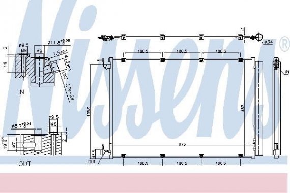 940432 NISSENS (Дания) Конденсер MERCEDES W222 5/13- 940432 940432 NISSENS