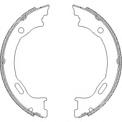 Фото колодки барабанные стояночного тормоза 470701 REMSA 470701 Remsa 470701 Remsa Колодки барабанные стояночного тормоза 470701 REMSA