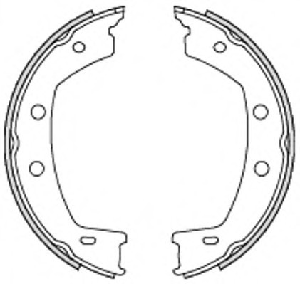 Фото колодки барабанные стояночного тормоза 475500 REMSA 475500 Remsa 475500 Remsa Колодки барабанные стояночного тормоза 475500 REMSA