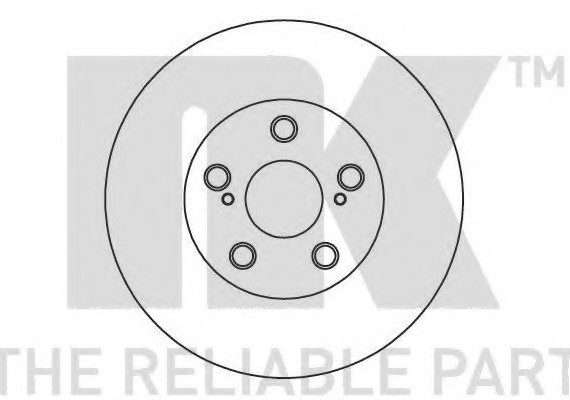 204572 NK Торм.диск пер.вент.[255x25] 5 отв.[min 2] 204572 NK