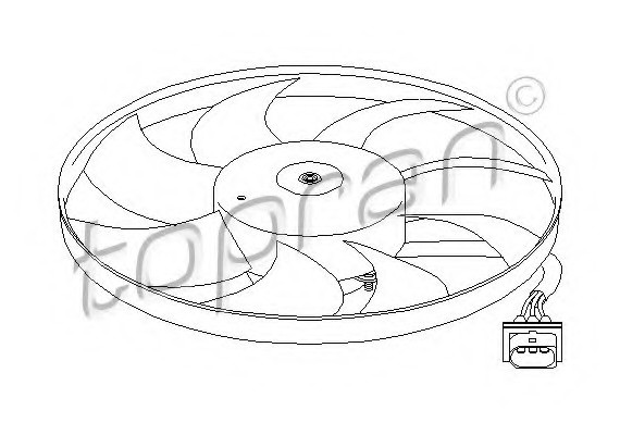 110765 TOPRAN (Germany) Вентилятор, охолодження двигуна