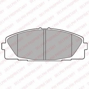 LP2473 DELPHI Колодки тормозные дисковые, комплект LP2473 DELPHI