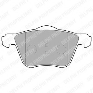 Колодки тормозные дисковые, комплект LP1787 DELPHI