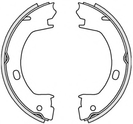 473900 Remsa Колодки торм.бараб.ручн.торм.[170x22] 473900 REMSA