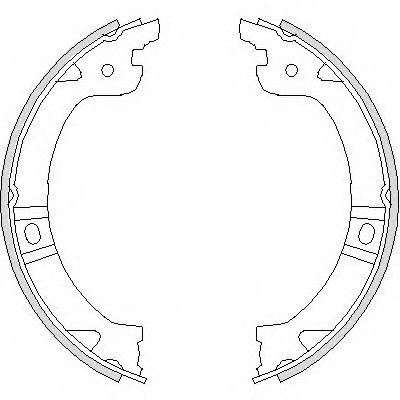 474400 Remsa Колодки торм.бараб.ручн.торм.[180x30] 474400 REMSA