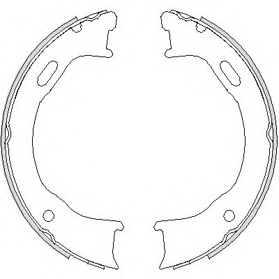 Колодки торм.бараб.ручн.торм.[184x31] 474700 REMSA