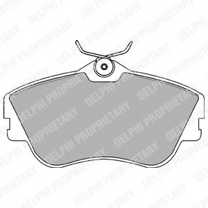 LP918 DELPHI Колодки тормозные дисковые, комплект LP918 DELPHI
