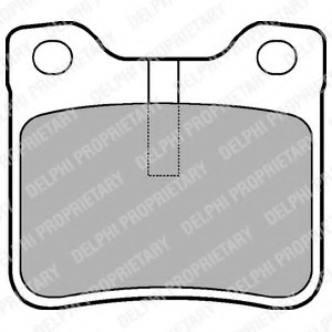 Колодки тормозные дисковые, комплект LP991 DELPHI