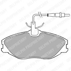 Фото колодки тормозные дисковые, комплект LP986 DELPHI LP986 DELPHI LP986 DELPHI Колодки тормозные дисковые, комплект LP986 DELPHI