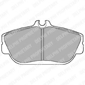 Фото колодки тормозные дисковые, комплект LP887 DELPHI LP887 DELPHI LP887 DELPHI Колодки тормозные дисковые, комплект LP887 DELPHI