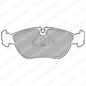 Фото колодки тормозные дисковые, комплект LP839 DELPHI LP839 DELPHI LP839 DELPHI Колодки тормозные дисковые, комплект LP839 DELPHI