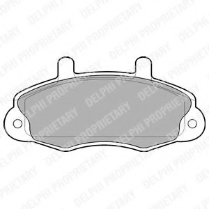 КОЛОДКИ ТОРМОЗНЫЕ ДИСКОВЫЕ, КОМПЛЕКТ LP766 DELPHI