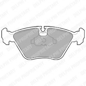 LP602 DELPHI Колодки тормозные дисковые, комплект LP602 DELPHI