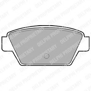 LP533 DELPHI Колодки тормозные дисковые, комплект LP533 DELPHI
