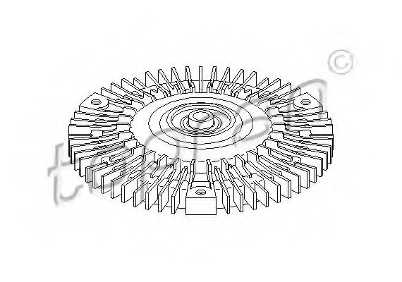 401611 TOPRAN (Germany) Сцепление, вентилятор радиатора 401611 HANS PRIES