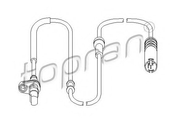 501537 TOPRAN (Germany) Датчик, частота вращения колеса 501537 HANS PRIES