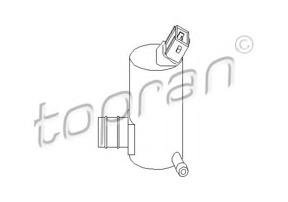 300634 TOPRAN (Germany) Водяной насос, система очистки окон 300634 TOPRAN