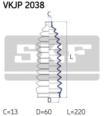 VKJP2038 SKF Комплект пылника, рулевое управление VKJP2038 SKF