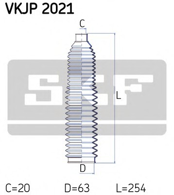 VKJP2021 SKF Комплект пильника, рульове керування VKJP2021 SKF