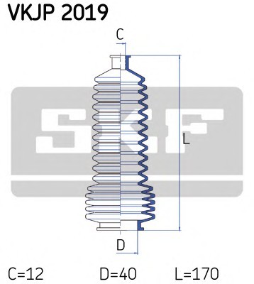 VKJP2019 SKF Комплект пильника, рульове керування VKJP2019 SKF