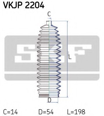 VKJP2204 SKF Пильовик рульового керування SKF