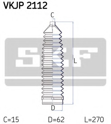 VKJP2112 SKF Комплект пильника, рульове керування VKJP2112 SKF