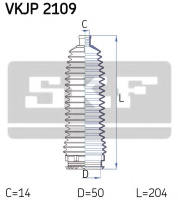 VKJP2109 SKF Пильовик рульового керування SKF