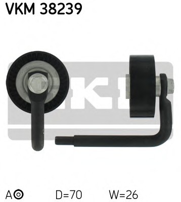 VKM38239 SKF Натяжний ролик, полікліновий ремінь VKM38239 SKF
