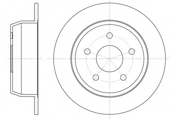 Торм.диск зад.[305x10] 5 отв.[min 2] 662800 REMSA