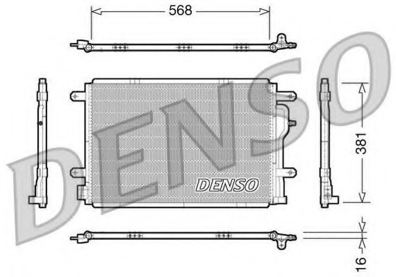 DCN02004 DENSO (Япония) Конденсеp Audi A6 Allroad <00-05> DCN02004 DENSO