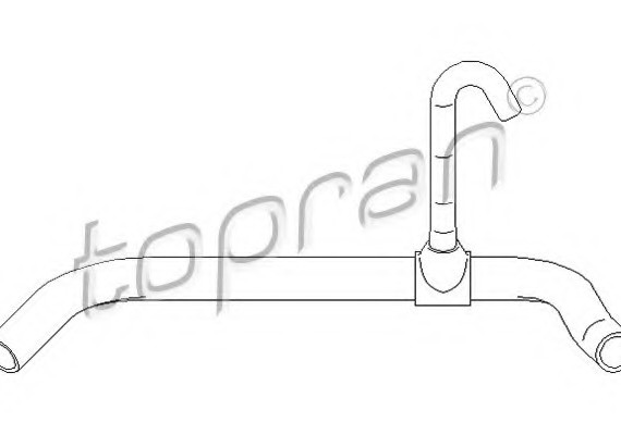 111799 TOPRAN (Germany) Шланг радіатора (система охолодження)