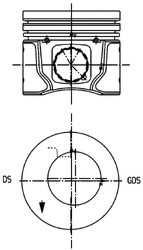 99963600 KOLBENSCHMIDT Поршень двигуна FORD 82,50