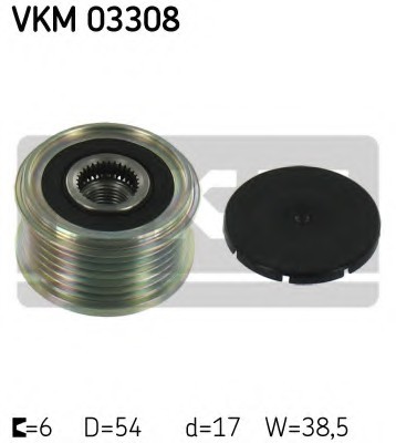 VKM03308 SKF Механизм свободного хода генератора VKM03308 SKF